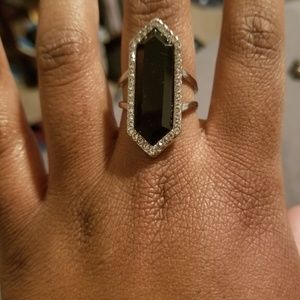 Fashion Black Pendant Ring